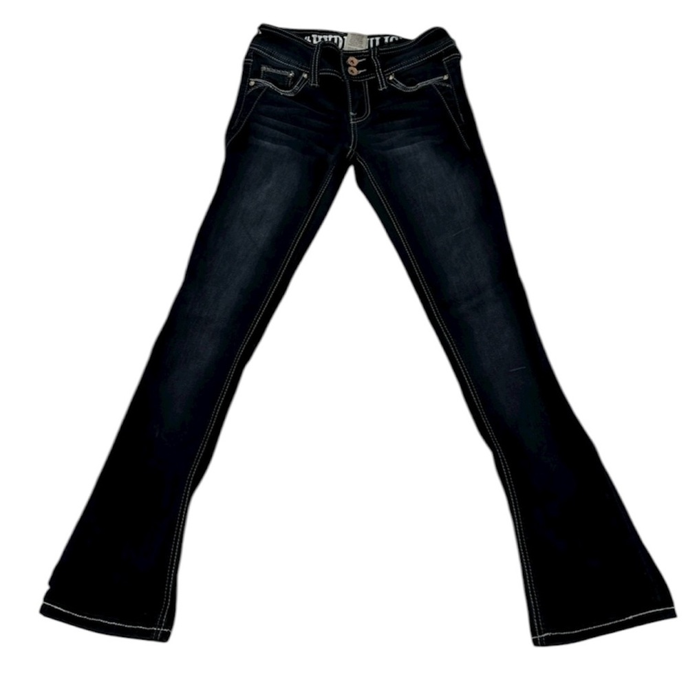 Hydraulic Dark Wash Flare Jeans - Size 0